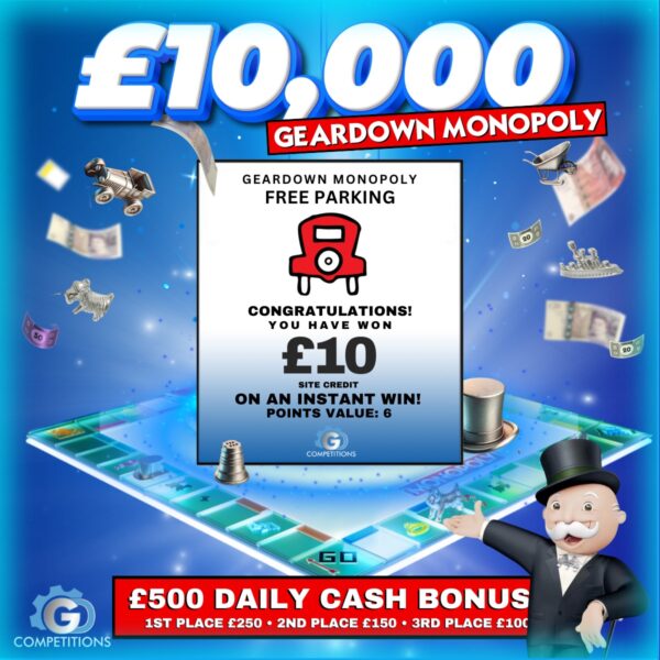 Free Parking - £10 Site Credit - 6 points