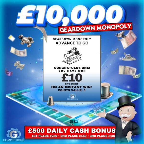 Advance To Go - £10 Site Credit - 5 points