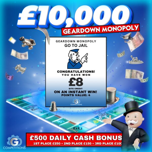 Go To Jail - £8 Site Credit - 4 points