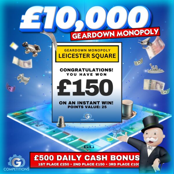 Leicester Square - £150 Cash - 25 points