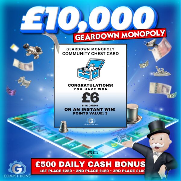 Community Chest Card - £6 Site Credit - 3 points