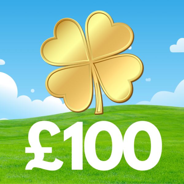 FOUR-LEAF CLOVER £100 CASH - (HIT 3 AND WIN £500)