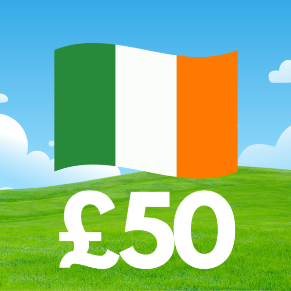 IRISH FLAG £50 CASH - (HIT 3 AND WIN £125)
