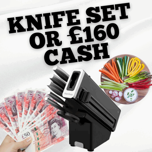 KNIFE SET OR £160 CASH