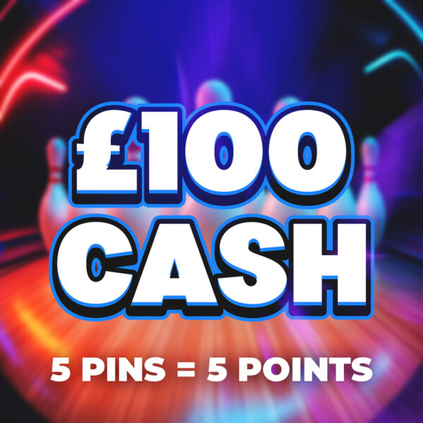 5 Pins – 5 Points – £150 Cash