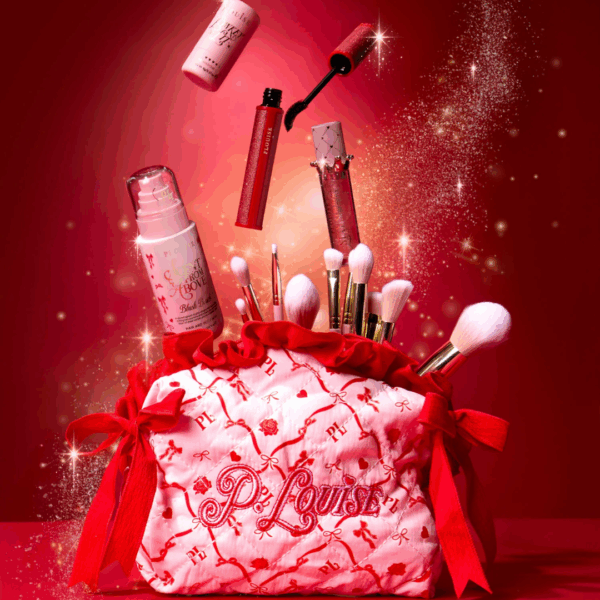 P.Louise Christmas Bow Skincare/Makeup Bag