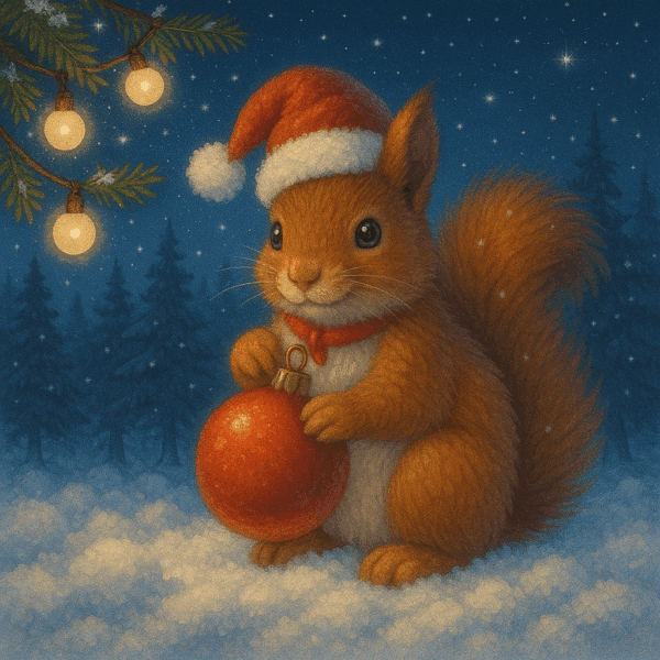 Festive Squirrel - £0.20 Site Credit