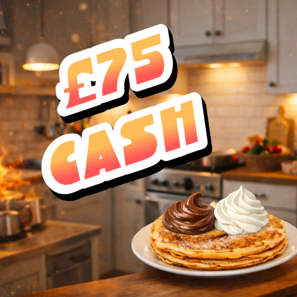 NUTELLA + WHIPPED CREAM - £75 CASH
