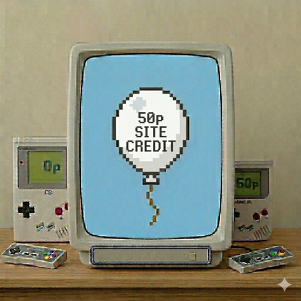 Play Again! 50p Site Credit