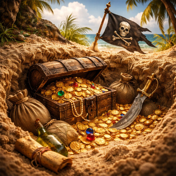 Buried Pirate Stash £300 Cash - 11 Points