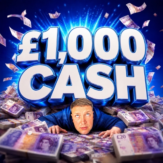 £1,000 Cash
