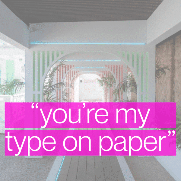 "YOU'RE MY TYPE ON PAPER" - 30P SITE CREDIT
