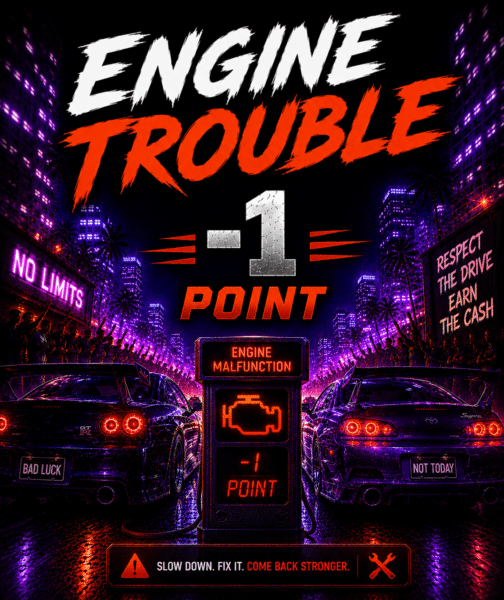 💥 Engine Trouble | -1 Point