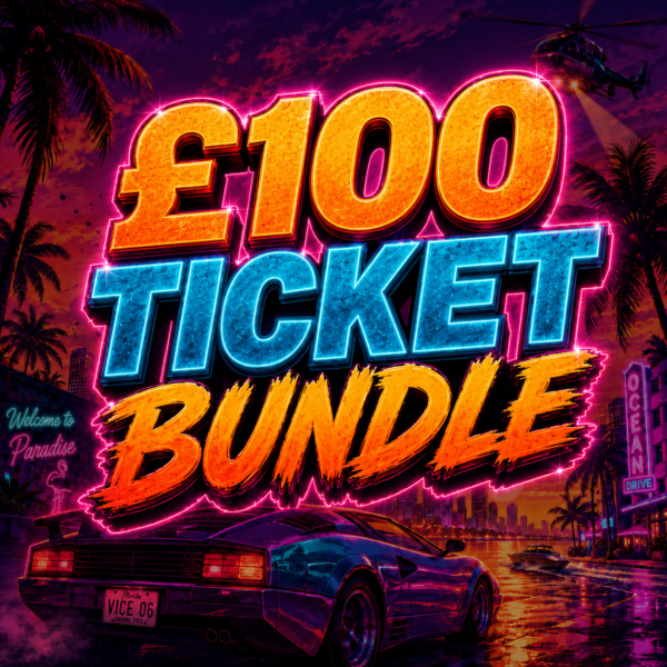£100 TICKET BUNDLE - GRAND THEFT CASH £2.5K JACKPOT